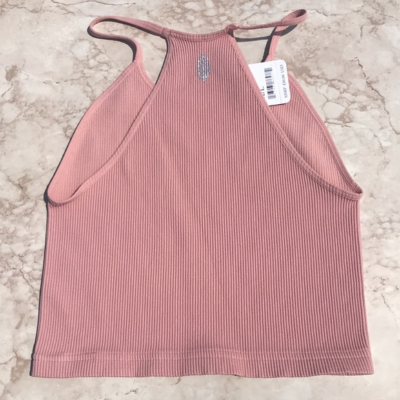 Free People Movement Happiness Runs Crop Tank Top in Soft Pink - Picture 12 of 15